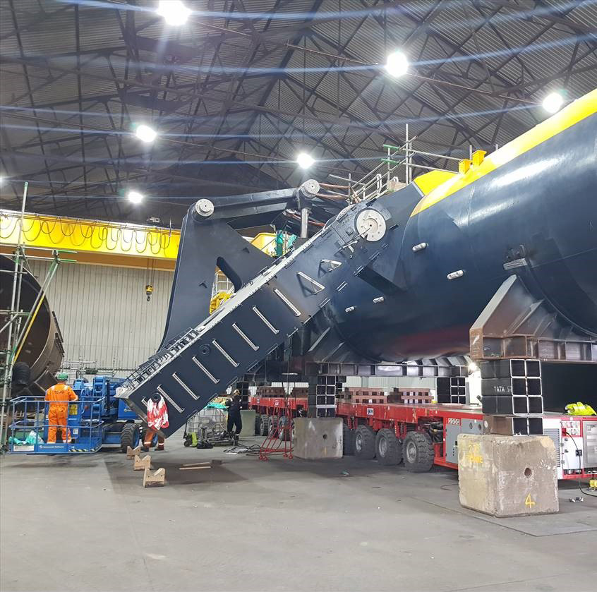 O2 Tidal Turbine Construction