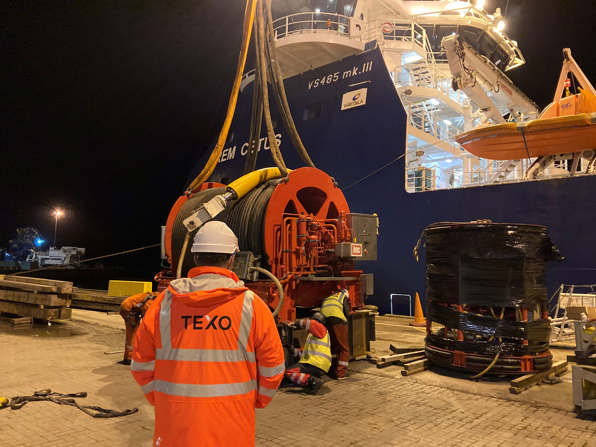 Subsea Trencher Mobilisation Aboard The Rem Cetus