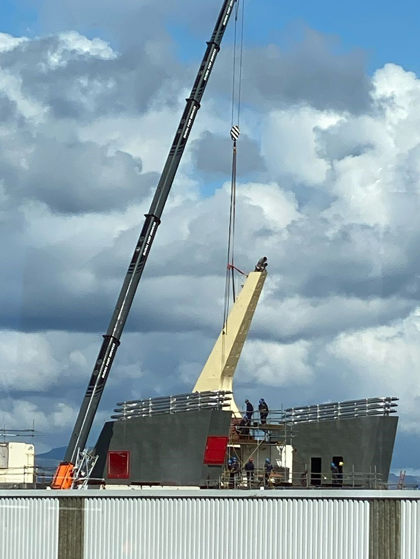 Aft Mast Fabrication for Clients New Ferry