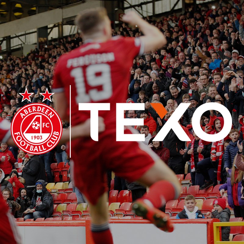 TEXO announced as aberdeen fc’s new shirt sponsor