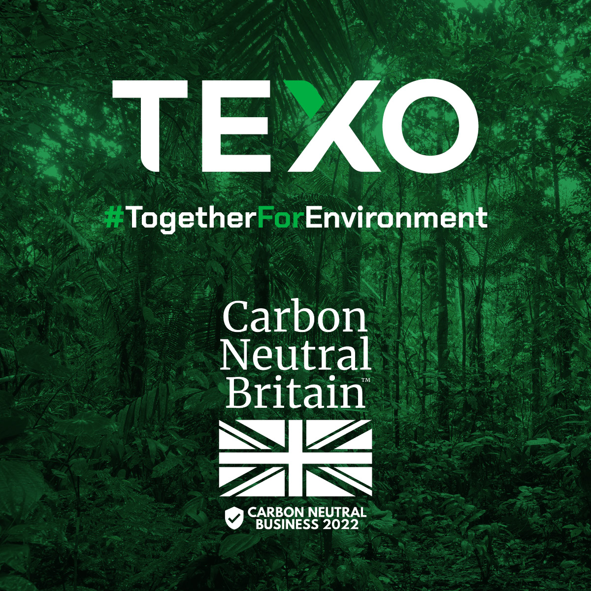 TEXO certified as a Carbon Neutral Business