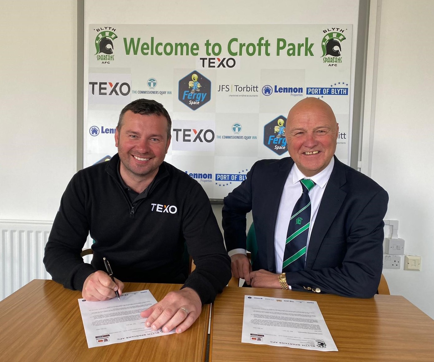 TEXO SIGNS 3-YEAR MAIN SPONSOR DEAL WITH BLYTH SPARTANS