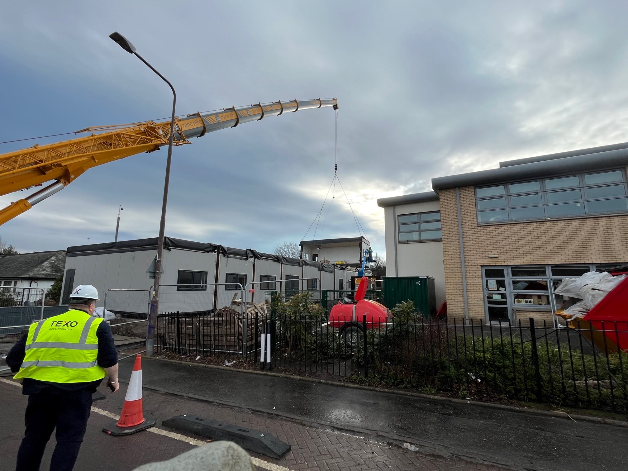Six modular classrooms Install for Castleview Primary School