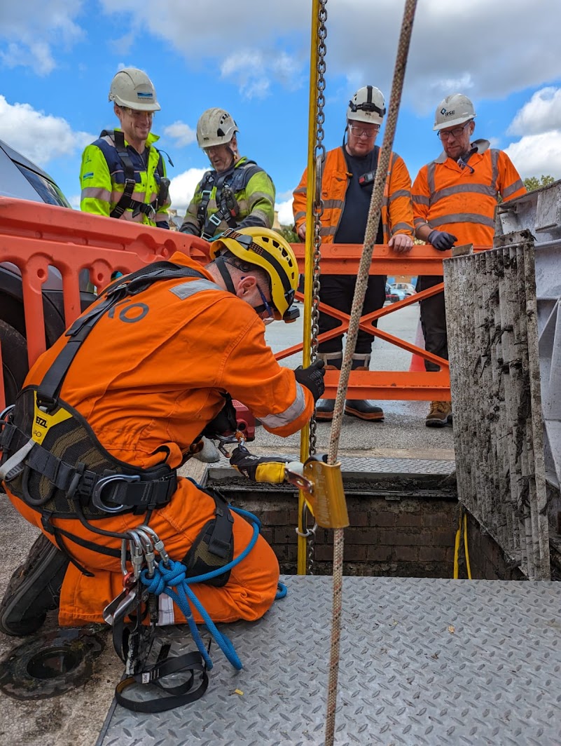 High-risk confined space project for leading utility company